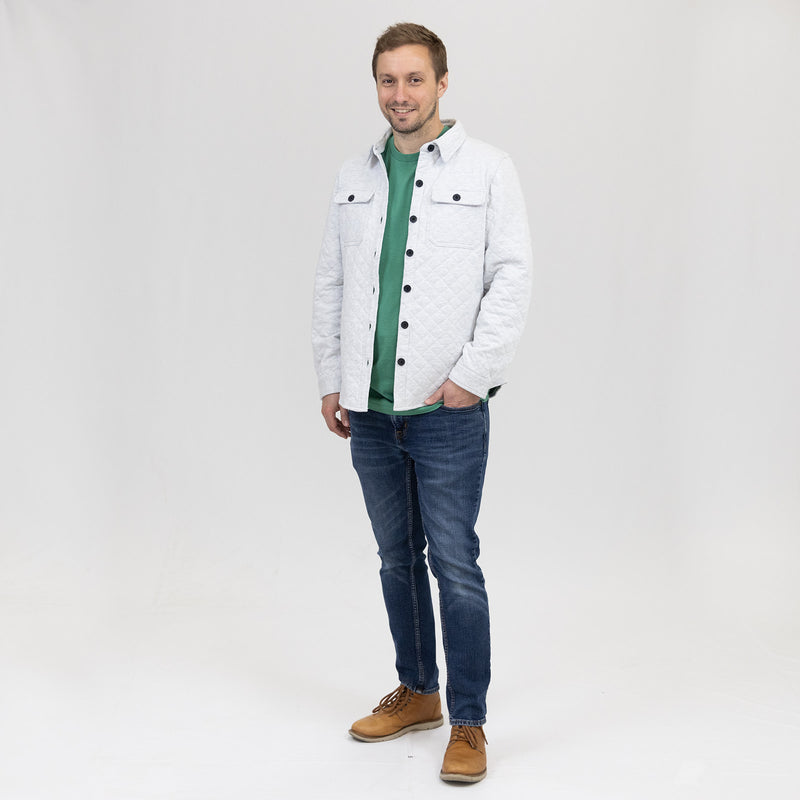 RckMnky White Quilted Jacket
