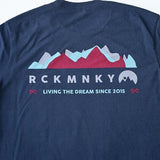 Mountain Waves Tee - Short Sleeve - Navy-Tees-Rock Monkey Outfitters